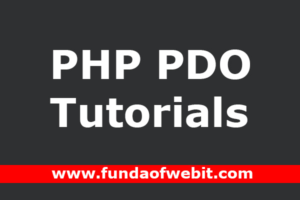 PHP PDO Tutorial